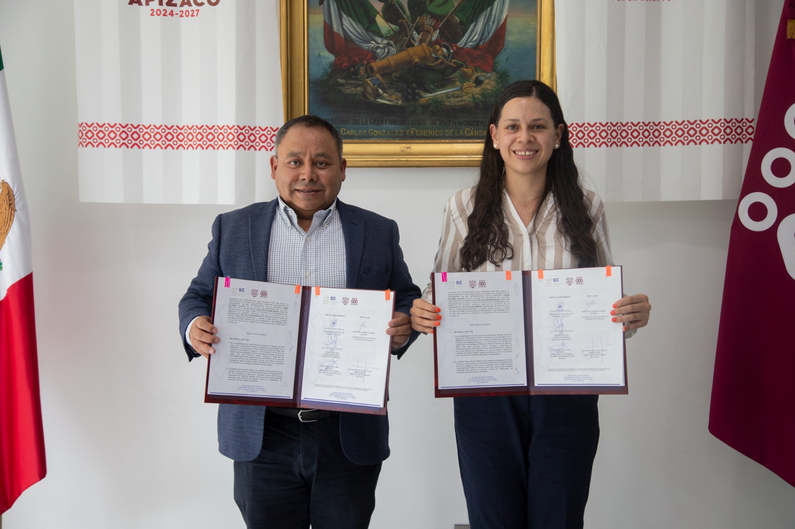 Firman convenio el Ayuntamiento de Apizaco y la Secretaría de Cultura para crear Centros Culturales Comunitarios